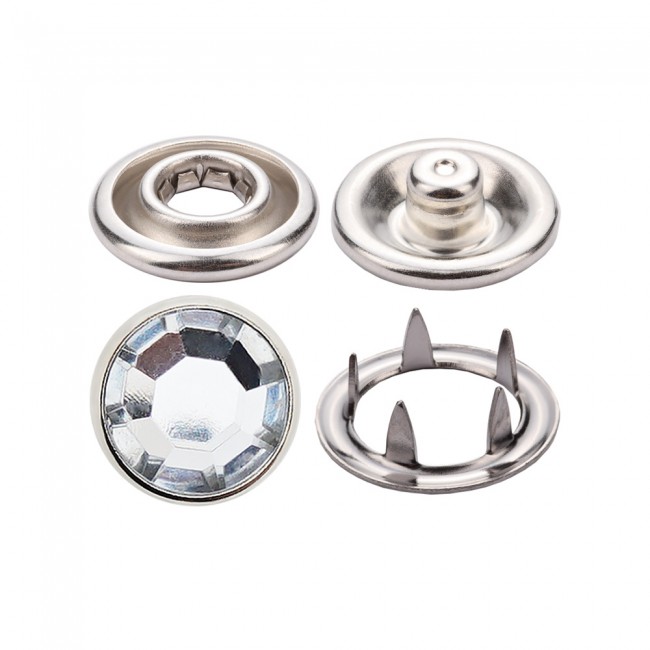 Botón a Presión de Garras con Tapa de Cristal — Botones a Presión, detalle, Ata Buttons Turquía
