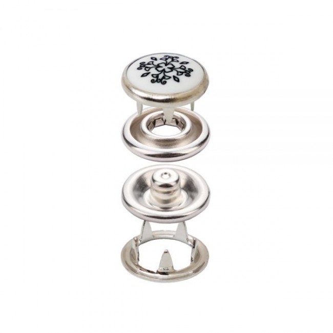 Botón a Presión de Garras con Impresión Láser — Botones a Presión, detalle, Ata Buttons Turquía